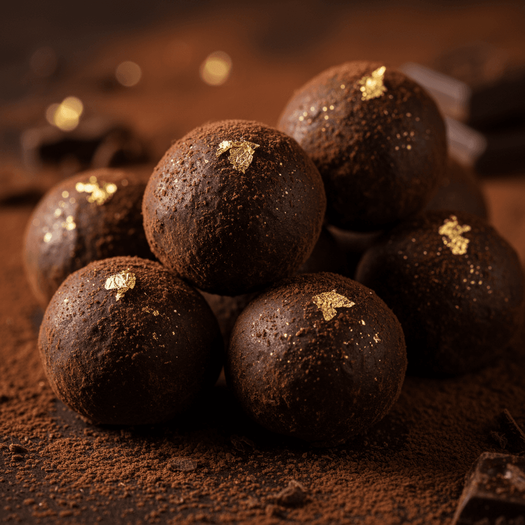 Artisanal chocolate truffles